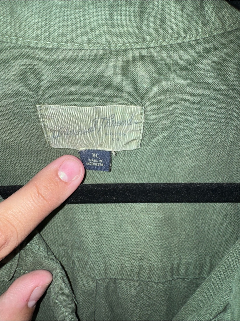 Universal Thread Olive Button-Front Lightweight Shirt Jacket - Picture 4 of 5